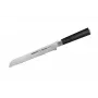 SAMURA Harakiri duonos peilis 230 mm dantytais ašmenimis, AUS-8 nerūdijantis plienas, juoda ABS rankena