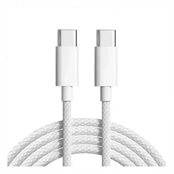 Cyoo medvilninio audinio USB-C į USB-C įkrovimo kabelis 2m (CY123447)