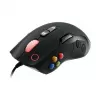 Thermaltake VOLOS juoda lazerinė žaidimų pelė, 6500 DPI, 14 mygtukų, laidinė
