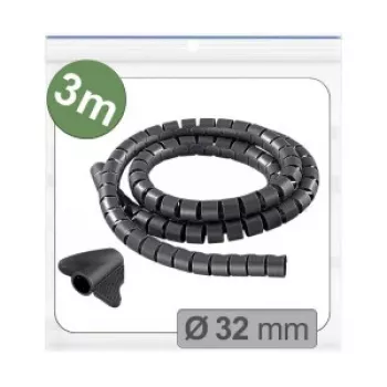 Quadrios 25CA740 pintas kabelių apvalkalas, plečiamas PET, juodas, 3 m, 25-32 mm ryšuliams
