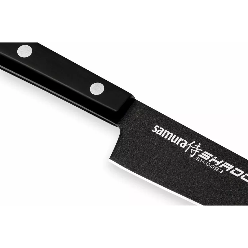 SAMURA Shadow universalus peilis 150mm AUS-8 nerūdijantis plienas juodas