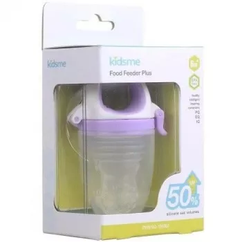 Kidsme Food Feeder Plus kūdikių maitinimo prietaisas nuo 6 mėnesių, levandų spalvos