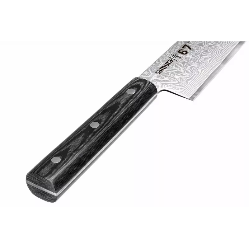 SAMURA Damasko šefo peilis 208 mm, VG-10 šerdis, 67 sluoksnių plienas, Micarta rankena