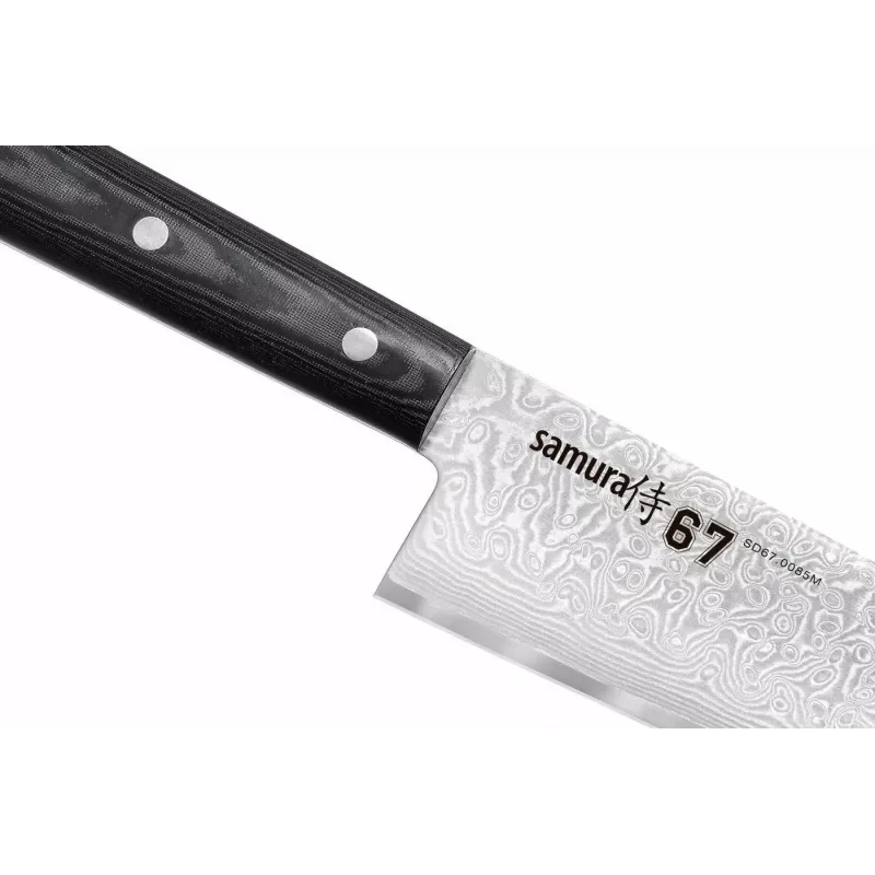SAMURA Damasko šefo peilis 208 mm, VG-10 šerdis, 67 sluoksnių plienas, Micarta rankena