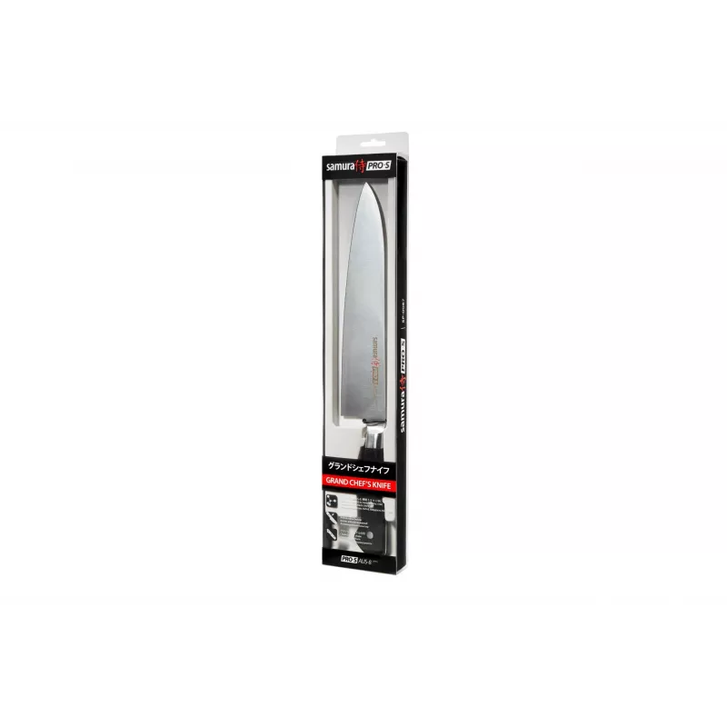 SAMURA PRO-S virėjo peilis 240 mm, AUS-8 plienas, G-10 rankena, Full Tang