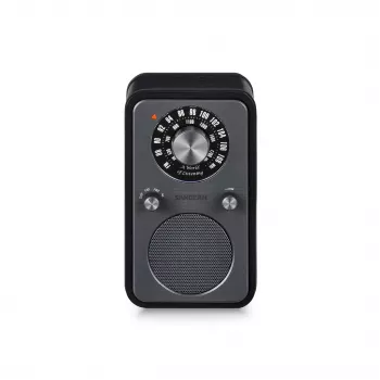 Sangean WR-9 Nešiojamas FM/AM radijas iš tikro medžio Midnight Oak su Bluetooth 8W