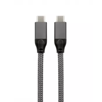 EXSYS USB 3.2 Gen 2x2 USB-C kabelis, 20 Gbit/s, 5A, 100W, pilkas pintas, 3,0m EX-K1596-3.0
