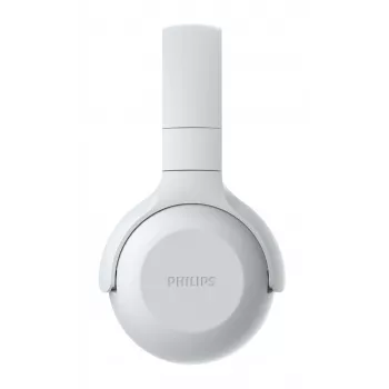 Philips UpBeat belaidės ant ausų uždedamos ausinės su mikrofonu, baltos
