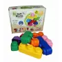 Gerardo's Toys GT3108 minkštų statybinių kaladėlių rinkinys, 10 dalių, EVA putų, įvairiaspalvis