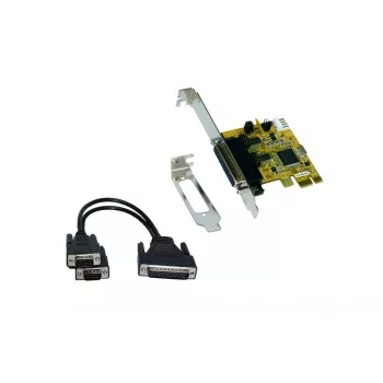 EXSYS EX-44343-2S 2 prievadų RS-232 PCI Express nuoseklioji plokštė, MosChip MCS9901, žemo profilio