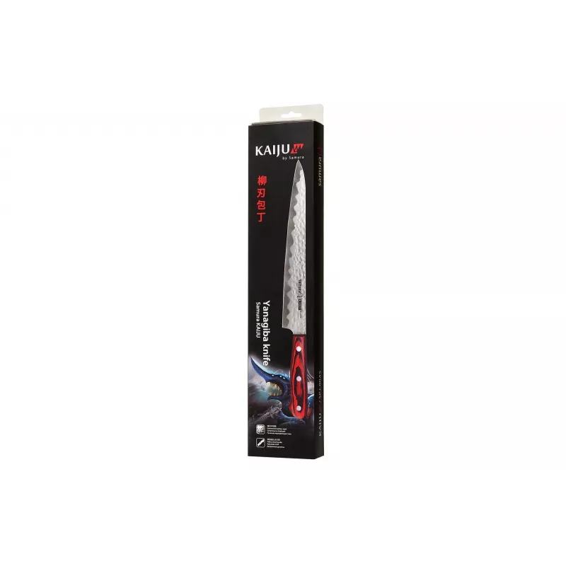 SAMURA Kaiju Yanagiba suši peilis 240 mm, AUS-8 plienas, Pakkawood rankena