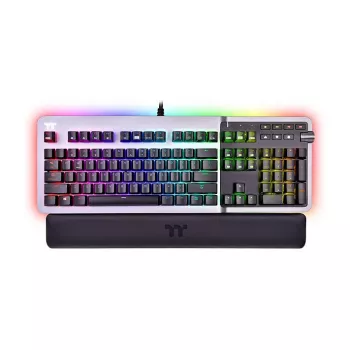 Thermaltake Argent K5 mechaninė žaidimų klaviatūra - Cherry MX Speed Silver, RGB, vokiška layout