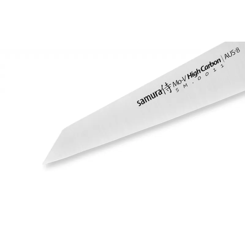 SAMURA Harakiri universalus peilis 93 mm AUS-8 nerūdijantis plienas juoda ABS rankena
