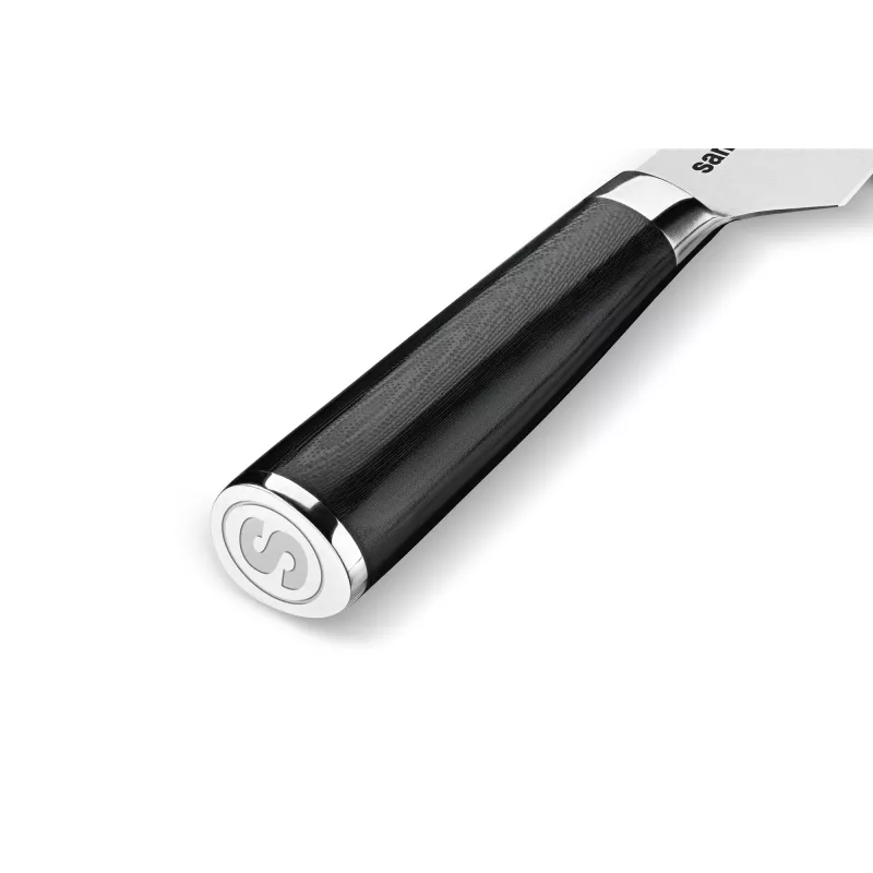SAMURA Harakiri universalus peilis 192 mm AUS-8 plieno Full Tang juoda rankena