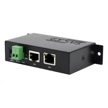 EXSYS EX-6009POE 90W Gigabit PoE++ injektorius, 48-57V DC gnybtų bloko įėjimas, IEEE 802.3bt Type 4, DIN bėgio/sieninis montavimas