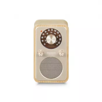 Sangean WR-9 nešiojamas FM/AM radijas su Bluetooth, balto uosio tikro medžio korpusu