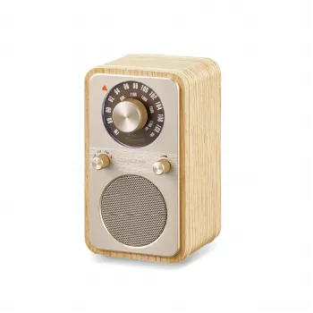 Sangean WR-9 nešiojamas FM/AM radijas su Bluetooth, balto uosio tikro medžio korpusu