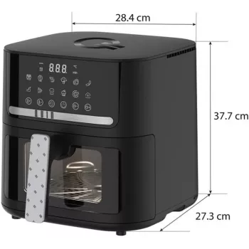 QUIN YJ-6505ADV skaitmeninis oro gruzdintuvas 6,5L juodas