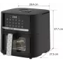 QUIN YJ-6505ADV skaitmeninis oro gruzdintuvas 6,5L juodas