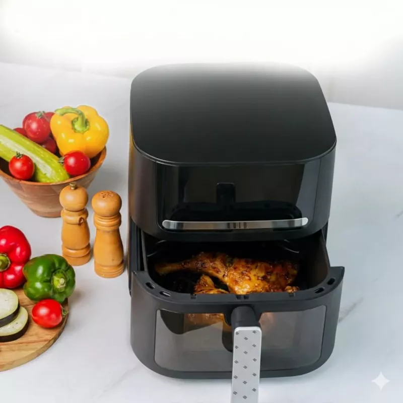 QUIN YJ-6505ADV skaitmeninis oro gruzdintuvas 6,5L juodas