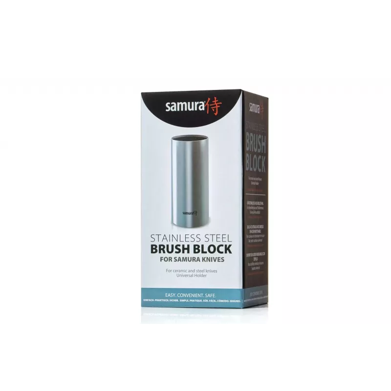 SAMURA KBM-100 magnetinis peilių laikiklis, bambukas, dvipusis, talpina iki 10 peilių