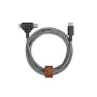 Native Union Belt Cable Duo USB-C į USB-C/Lightning pintas kabelis 1,5 m juodas
