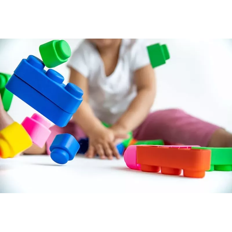 Gerardo's Toys GT3104 minkštų konstrukcinių kaladėlių rinkinys, 21 dalis, EVA putplastis, įvairiaspalvis, nuo 6 mėnesių