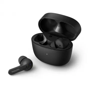 PHILIPS TAT2206BK/00 Tikri belaidžiai ausinukai su įkrovimo dėklu, juodi