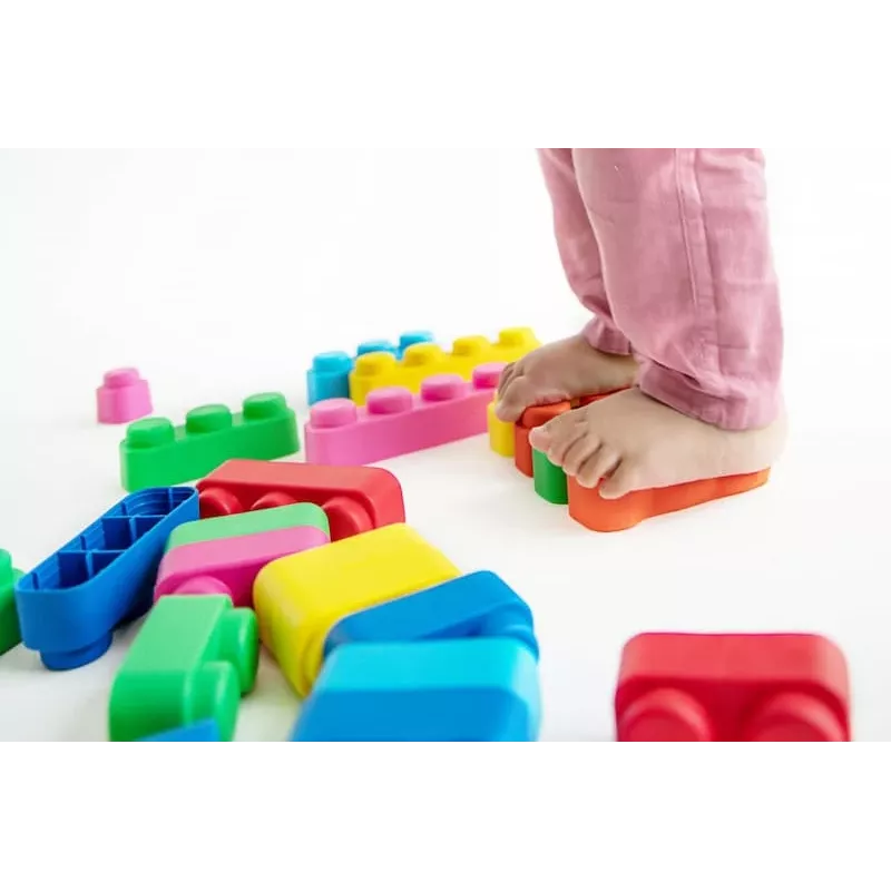 Gerardo's Toys GT3105 minkštų konstrukcinių kaladėlių rinkinys, 42 dalys, EVA putplastis, įvairiaspalvis, nuo 12 mėnesių
