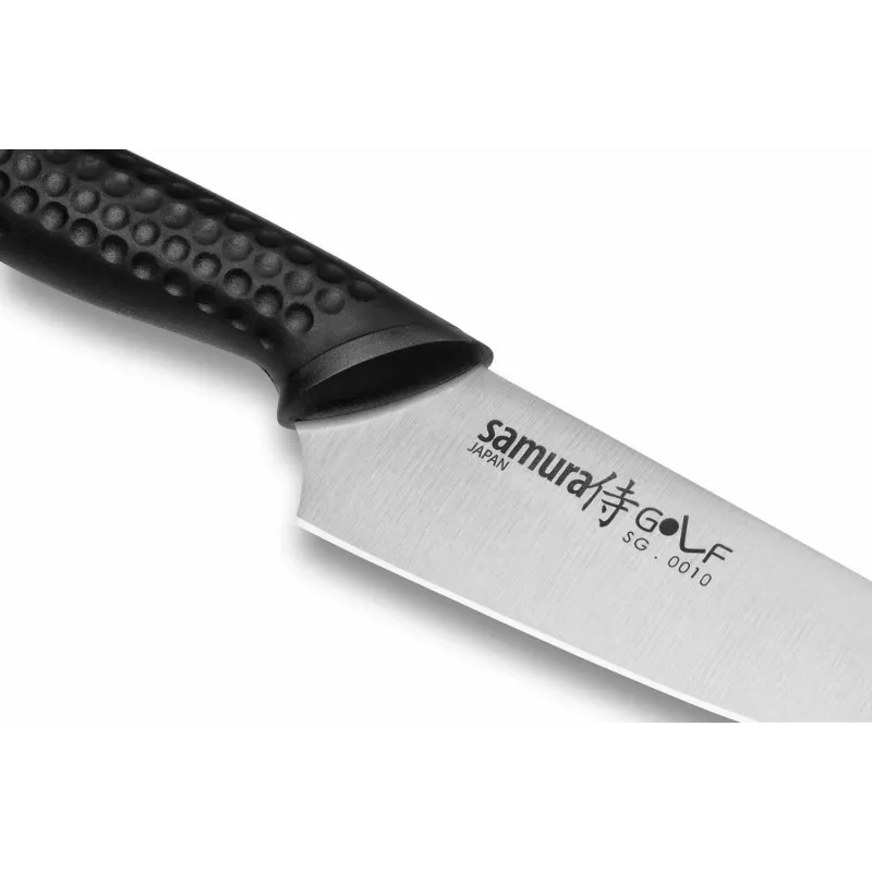 SAMURA Golf lukštavimo peilis 98mm AUS-8 nerūdijantis plienas juoda ABS rankena