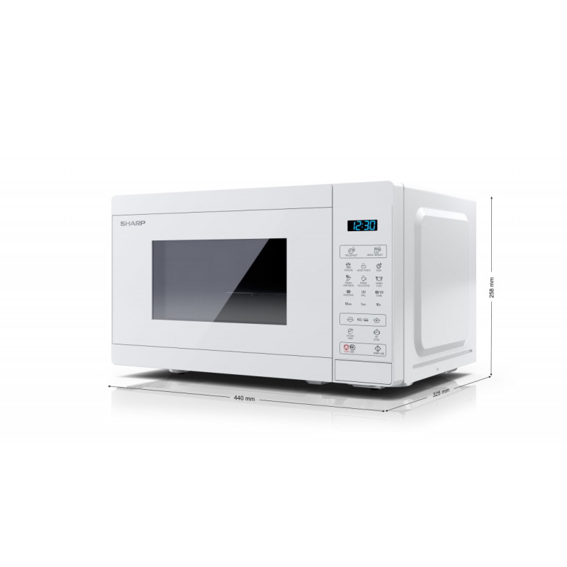 Sharp YC-MG02E-C 2-in-1 mikrobangų krosnelė su griliu, 20 L, 800 W, kreminės spalvos