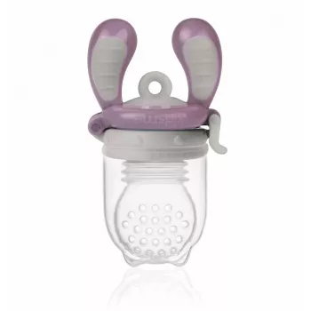 Kidsme Food Feeder didelis kieto maisto maitinimo prietaisas slyvų spalvos 6+ mėn