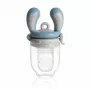 Kidsme Food Feeder Medium Azure - silikoninis kūdikių vaisių ir daržovių maitintuvas, 4m+