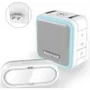 Honeywell DC515SP2L belaidis durų skambutis su kištukiniu skambėjimo bloku ir mygtuku, 150 m nuotolis, 6 melodijos, baltas