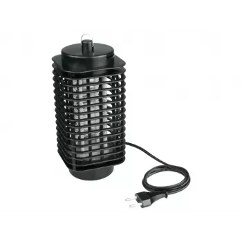 LUMIO komarų naikinimo lempa, 1,2 W, 230 V, 30 m² aprėptis, UV šviesa, elektrinė grotelė, juoda
