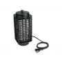 LUMIO komarų naikinimo lempa, 1,2 W, 230 V, 30 m² aprėptis, UV šviesa, elektrinė grotelė, juoda