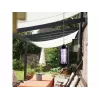 LUMIO komarų naikinimo lempa, 1,2 W, 230 V, 30 m² aprėptis, UV šviesa, elektrinė grotelė, juoda