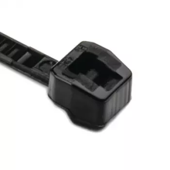 HellermannTyton OS serijos išorinės dantytosios kabelių rišimo juostelės 100 x 2,5 mm, juodos, 100 vienetų 118-04700