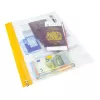 Rapesco Zippi Bags A5+ maišeliai su užtrauktuku, 250 x 195 mm, permatomi su mėlynu, oranžiniu, žaliu, raudonu, geltonu apvadu, 5 vnt. pakuotė 1502