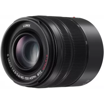 Panasonic Lumix G X Vario 45-150mm f/4.0-5.6 ASPH. MEGA O.I.S. objektyvas (juodas) H-FS45150E-K