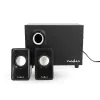 Nedis CSPR10021BK 2.0 stereo USB maitinami kompiuterio garsiakalbiai, 6W RMS, juodi