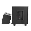 Nedis CSPR10021BK 2.0 stereo USB maitinami kompiuterio garsiakalbiai, 6W RMS, juodi