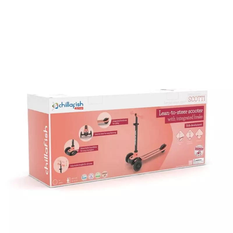 Chillafish Scotti 2-in-1 paspirtukas ir važiuoklė, Flamingo Pink, 1-5 metai