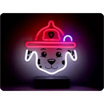 PAW Patrol LED neoninė lempa su stovu vaikams, Marshall