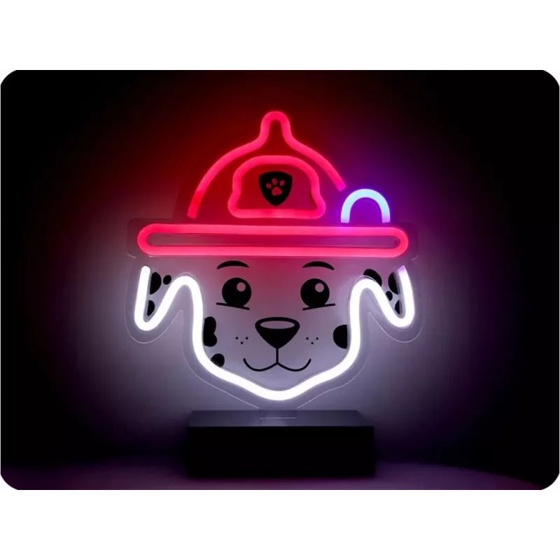 PAW Patrol LED neoninė lempa su stovu vaikams, Marshall