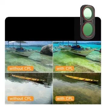 Sunnylife magnetinis CPL filtras, skirtas Insta360 Luna Ultra (LU-FI235-C)