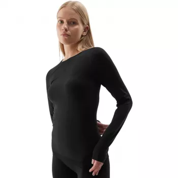 Moteriški termoaktyvūs marškinėliai 4F F152 Deep Black M/L