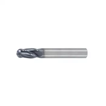 Kietlydinio galinio frezavimo staklių freza su kampiniu radiusu 12,0 mm, R6,0, 4 griovelių, 16/73 mm