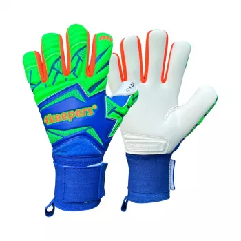 4Keepers Force V5.25 Twist HNC vartininko pirštinės mėlynai žalios 9 dydis