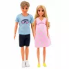 LEAN TOYS Anlily šeimos lėlių rinkinys: nėščia mama, tėtis, kūdikis, naujagimis